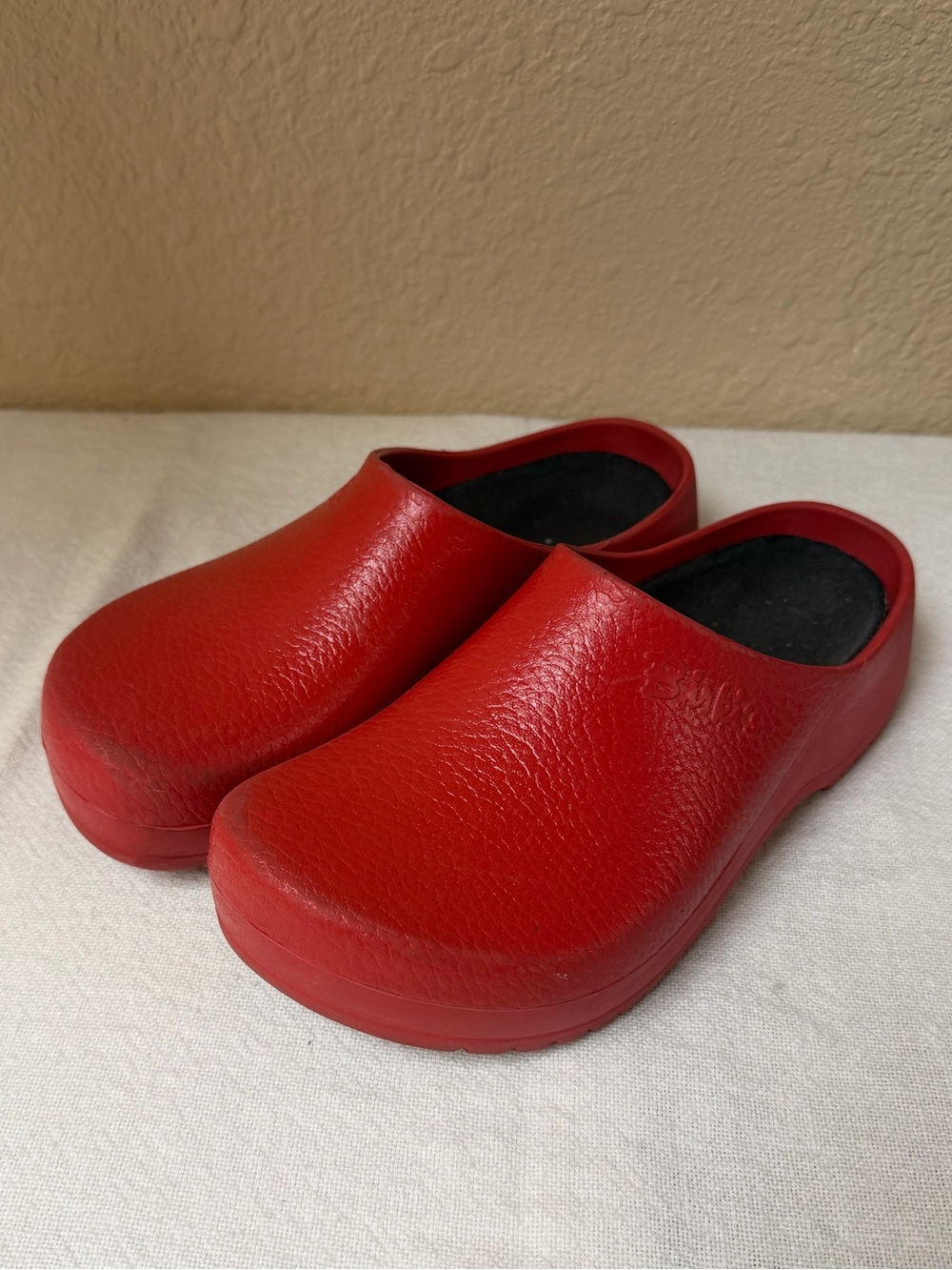 Birkenstock Red Slip-On Clogs